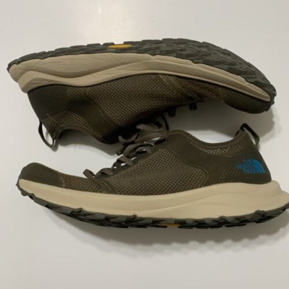 The North Face Litewave Flow Lace Hiking Shoe Olive Green Mesh Size 11.5 - Picture 3 of 10